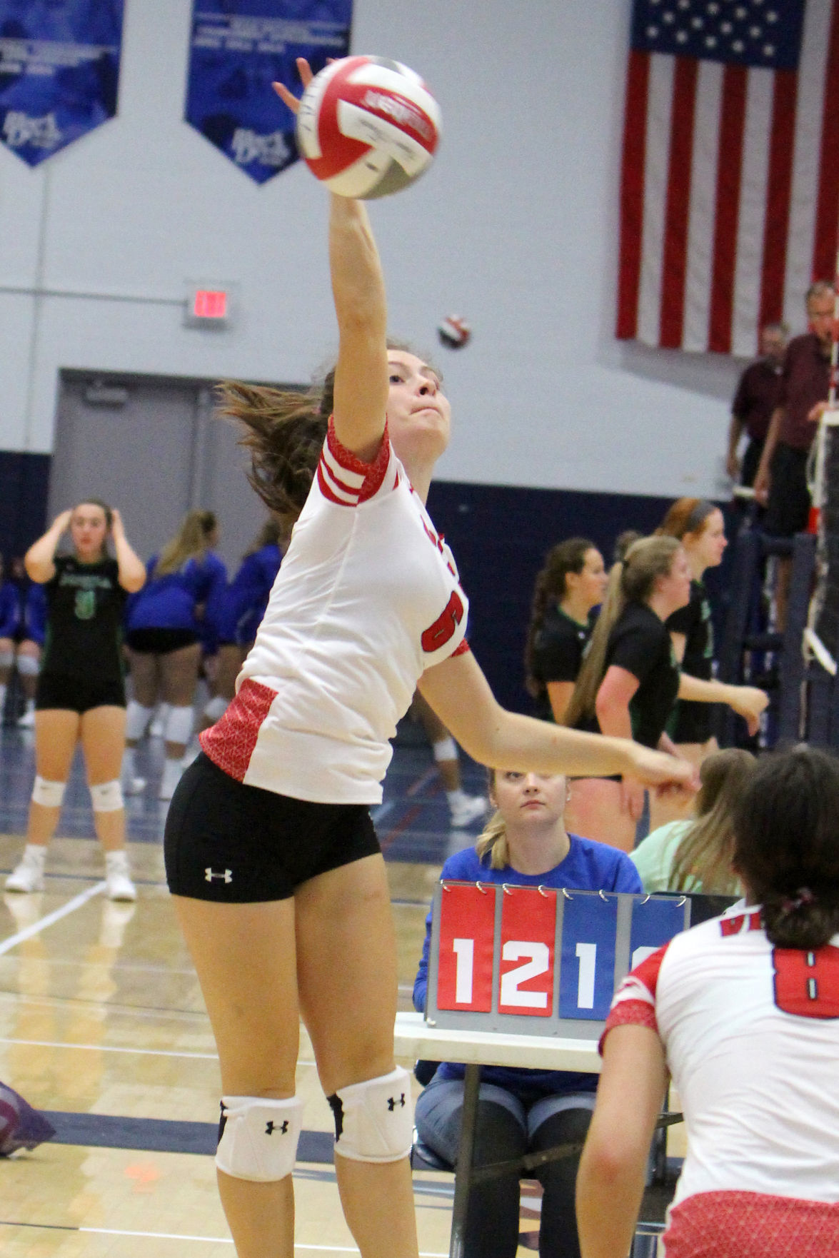 Prep volleyball sprawl at UW-Stout 8-31-19